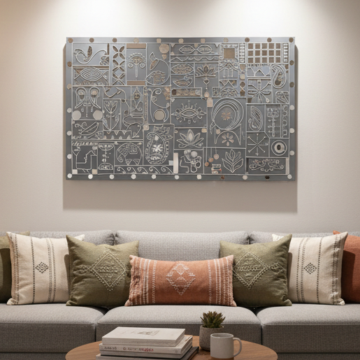 Jahan-Nama Garden Lippan Wall Art