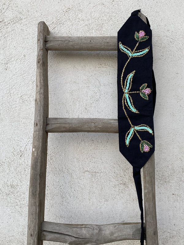 Spring Blossom Hand Beaded Belt