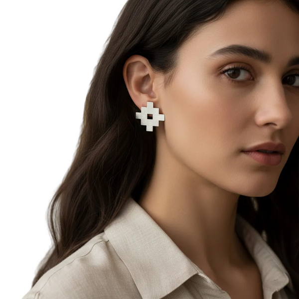 Asymmetrical Chalipa Earrings
