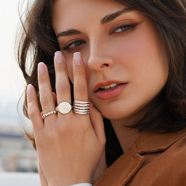 Stellar Orbit Silver Ring