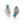 Turquoise Leaf Silver Earrings