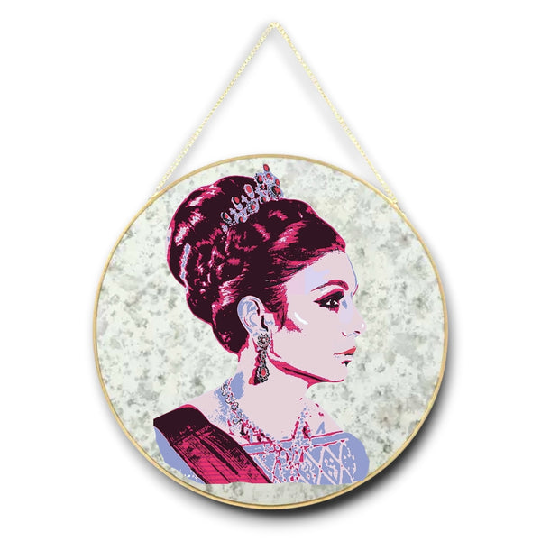 Shahbanoo Farah Diba Round Wall Mirror