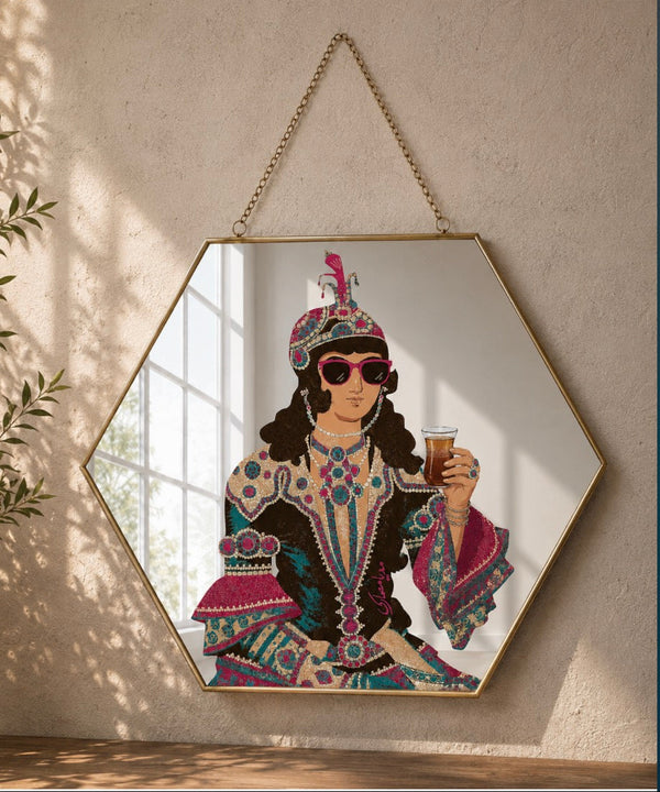 Qajar Tea Time Wall Mirror
