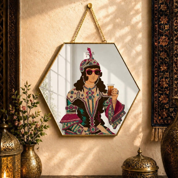 Qajar Tea Time Wall Mirror