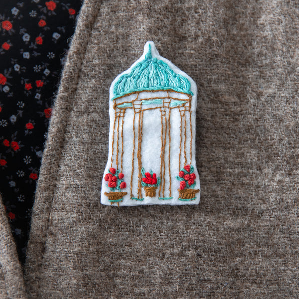 Hafez Embroidered Brooch