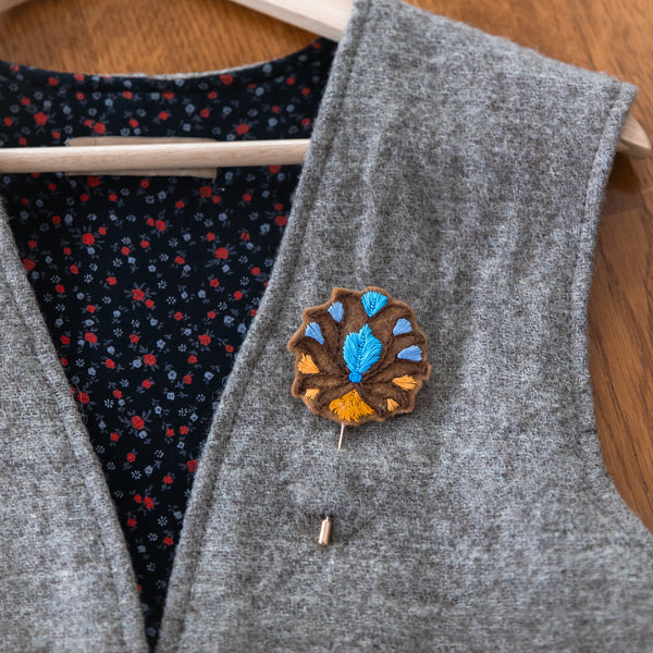 Abbasi Embroidered Brooch
