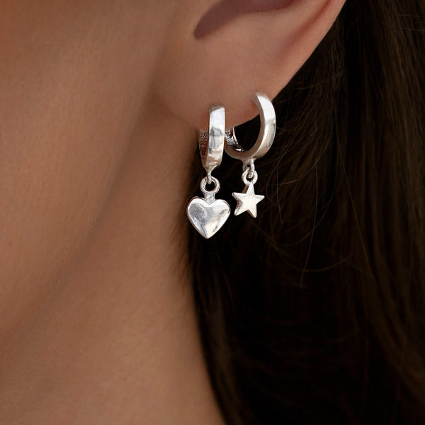 LoveLock Silver Earrings
