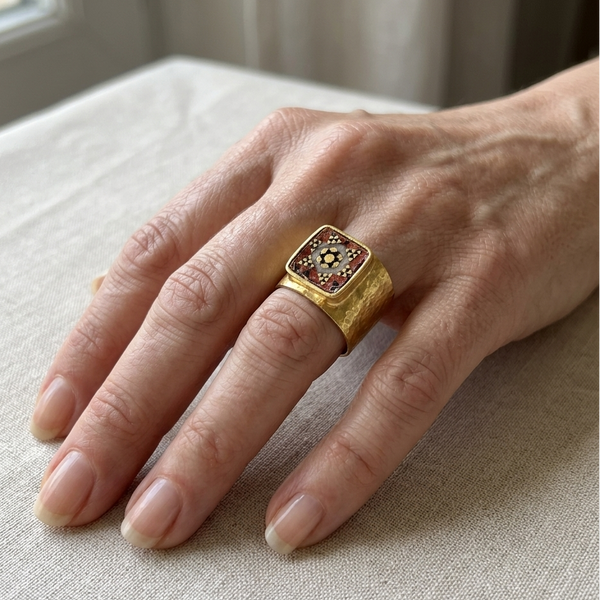 Leyli Wide Khatam Ring