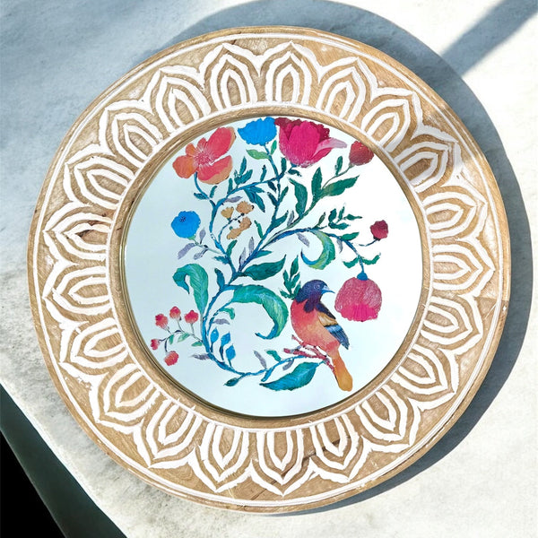 Gol-o-Morgh Rounded Wall Mirror