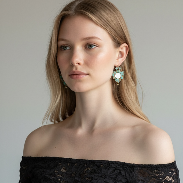 Taj Ayneii Termeh Earrings