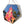 Qajar Lady Hexagonal Wall Mirror