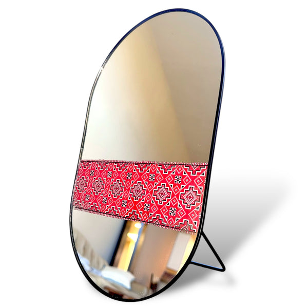 Azar Soozan-Doozi Oval Tabletop Mirror