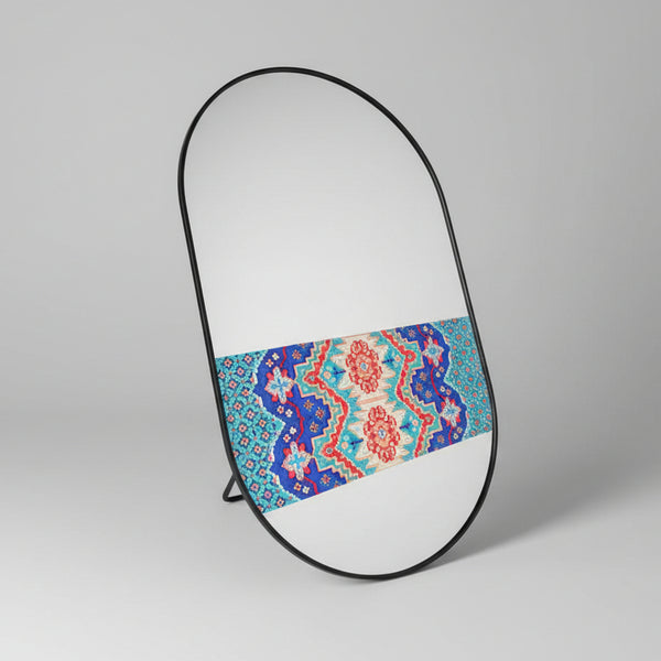 Hasti Soozan-Doozi Oval Tabletop Mirror