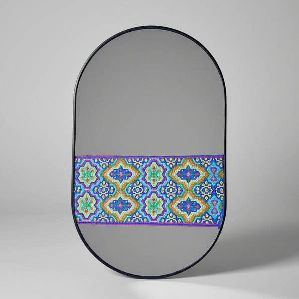 Pardis Soozan-Doozi Oval Tabletop Mirror