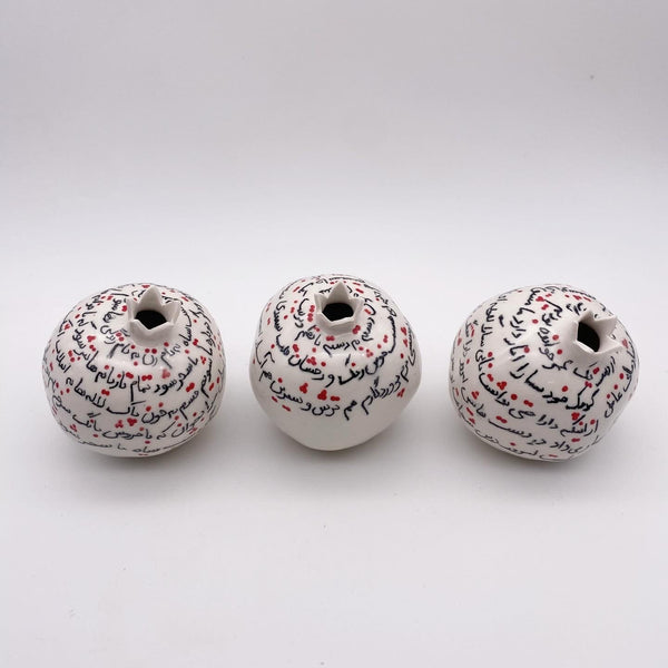 Decorative ceramic Pomegranate - Mashgh Poem