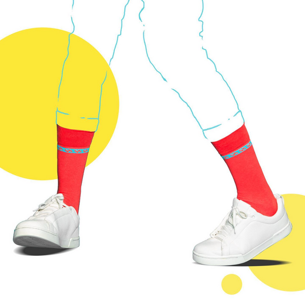 Qirmizi Designer Socks