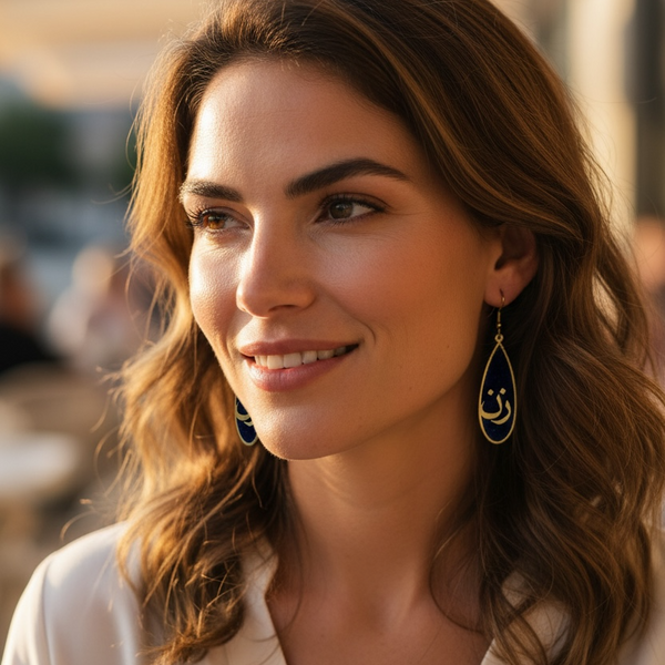 "Zan" Large Tear Earrings