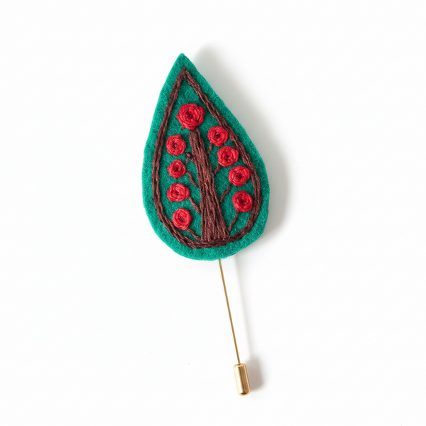 Sarv Embroidered Brooch