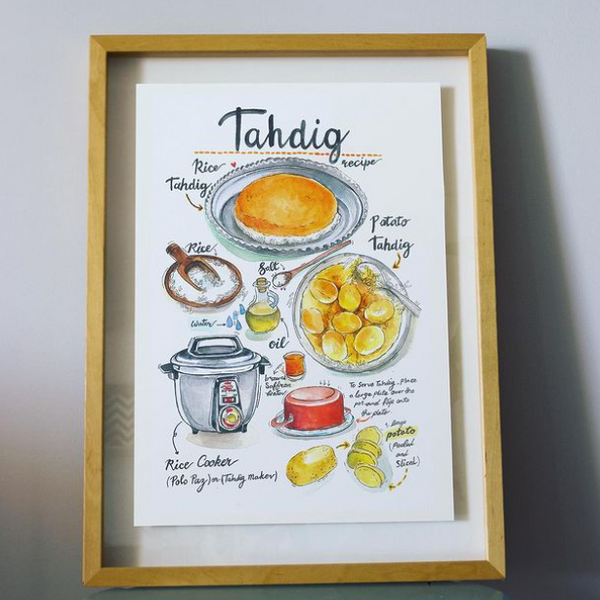 Tahdig Recipe Print