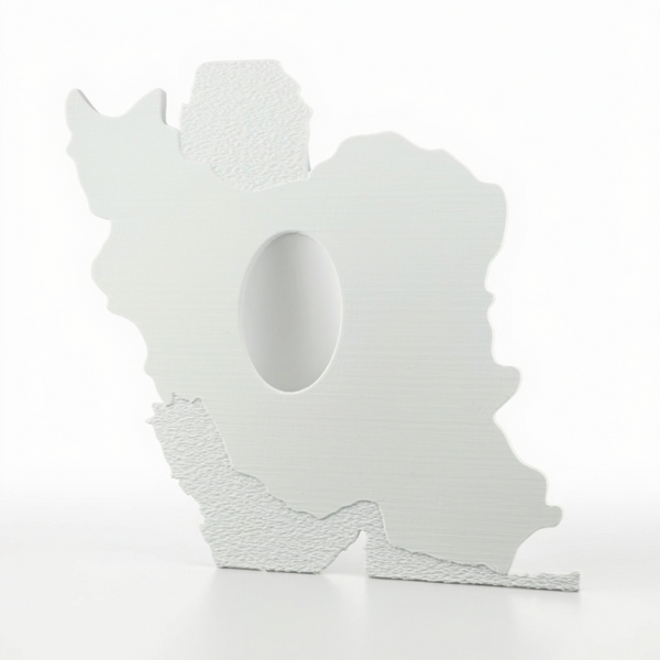 3D Printed Iran Map Vase