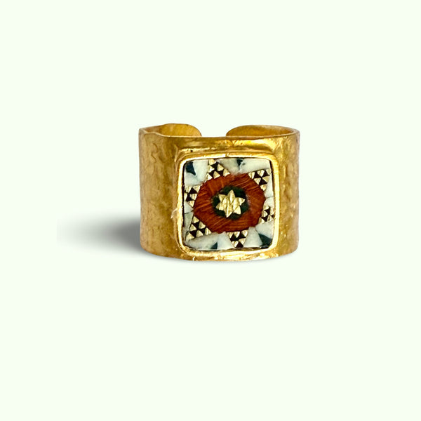 Zib Wide Khatam Ring