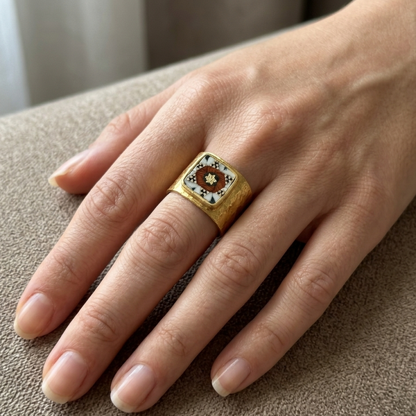 Zib Wide Khatam Ring