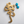 Asymmetrical Eshgh & Blue Double Dots Brass Earrings