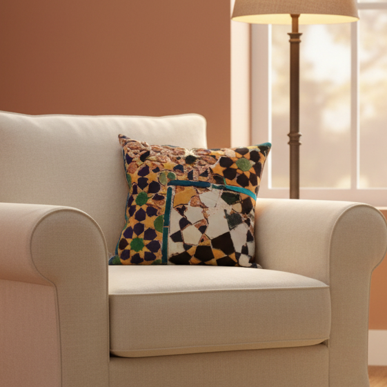 Mosaic Harmony Decorative Pillow