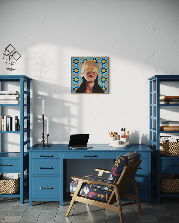 Ornamental Oppression Triptych Paintings
