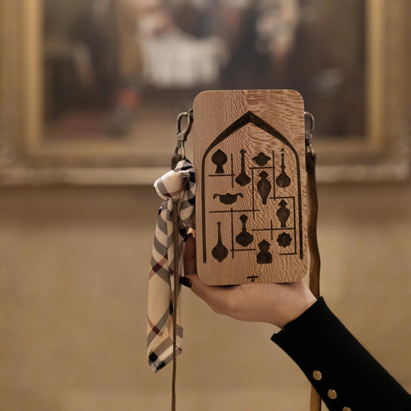 Khonya Wooden Clutch