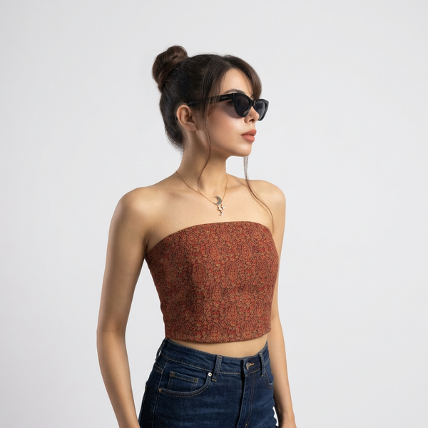 Keynaz Termeh Crop Top