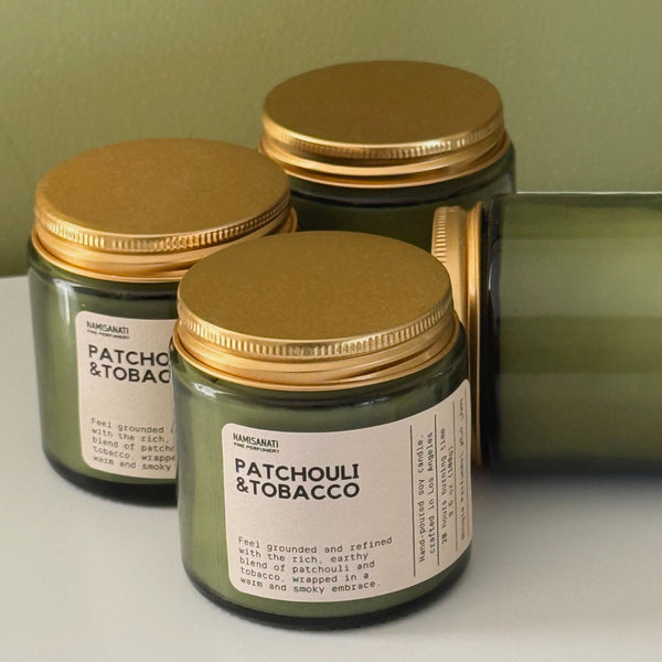 Patchouli & Tobacco Hand-Poured Soy Candle
