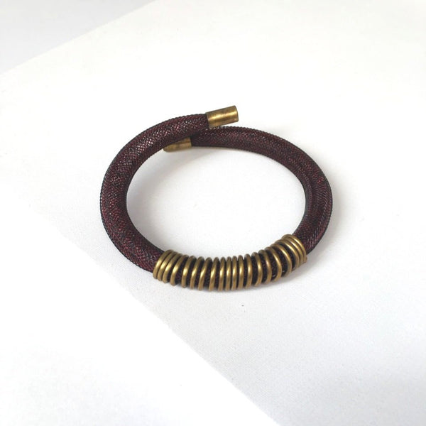 Brass Mesh Flexible Bracelet