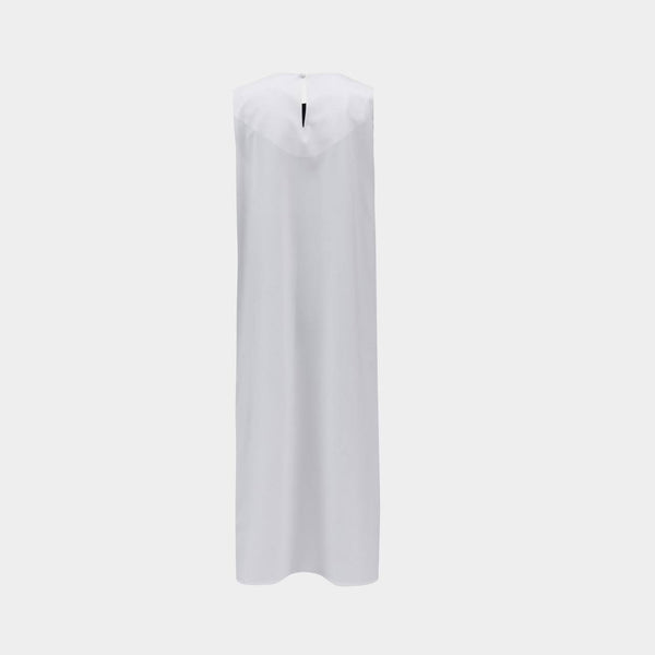 Layered Linen Top White