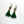 Green Tassels Earrings
