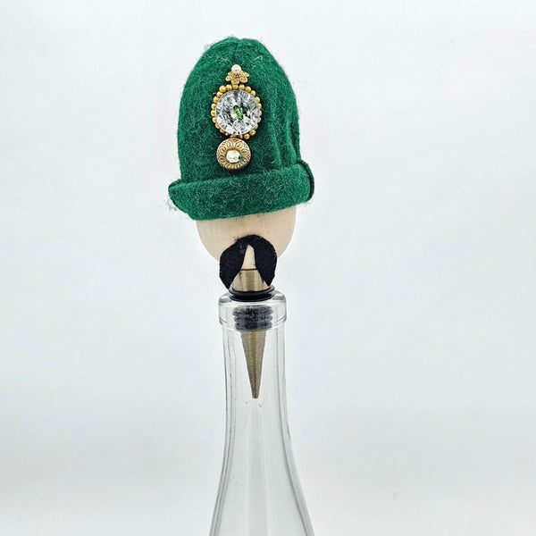 Green Hat Qajar Character Bottle Stopper