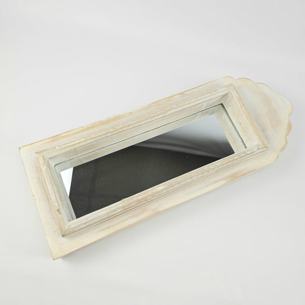 Whitewashed Wall Mirror