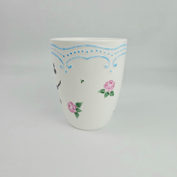 Customized Hand Painted Rose Mug with your name