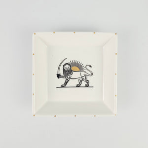 Shirokhorshid Jewelry Dish with gold touches