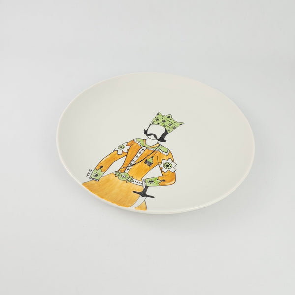 Hand Painted Qajar Characters Appetizer Plates
