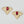 Triple Leaf Paper Mache Earring