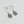 Silver Crown Pearl Earrings