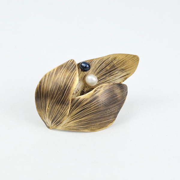 Floral Fusion Brass Ring