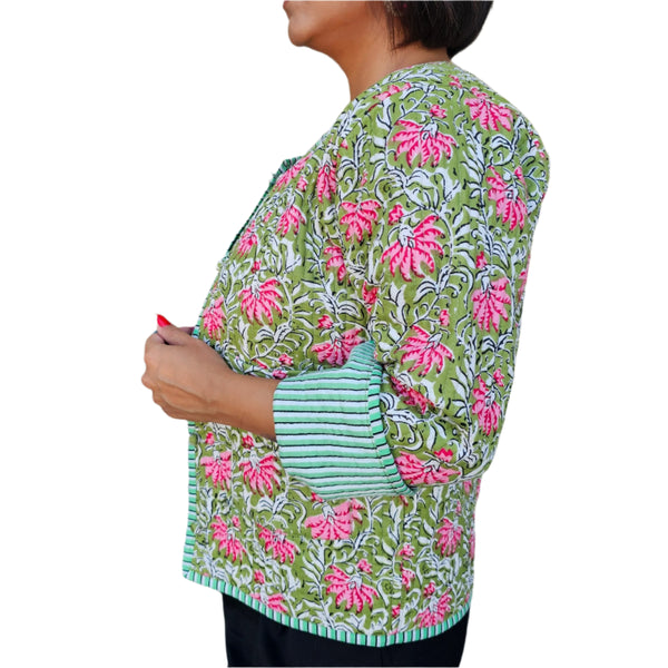 Reversible Green-Pink Jacket