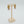 Crown Brass Earring with Stone