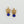 Crown Brass Earring with Stone