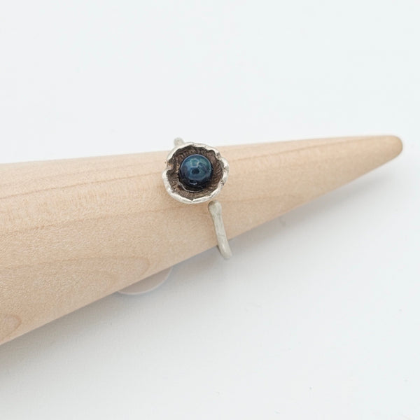 Spring Silver Haikus Ring