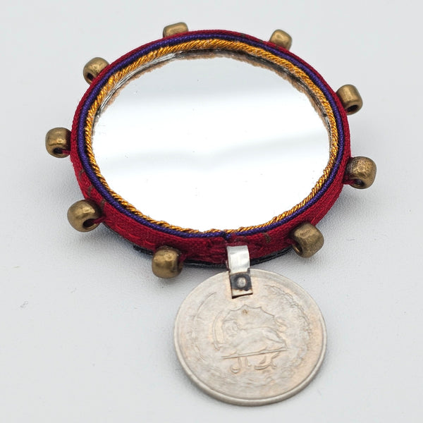 Rounded Mirror Brooch