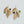 Green-Brown Leaf Brass Earrings