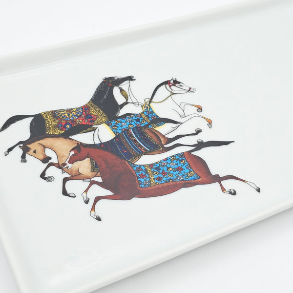 Torkaman Horses Rectangular Dish